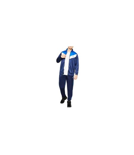 Mens Chevron Lightweight Tracksuit Set Royal Blue White Slazenger