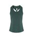 TriDri Womens/Ladies Yoga Knot Vest (Forest Green/Black Melange) - UTRW6537