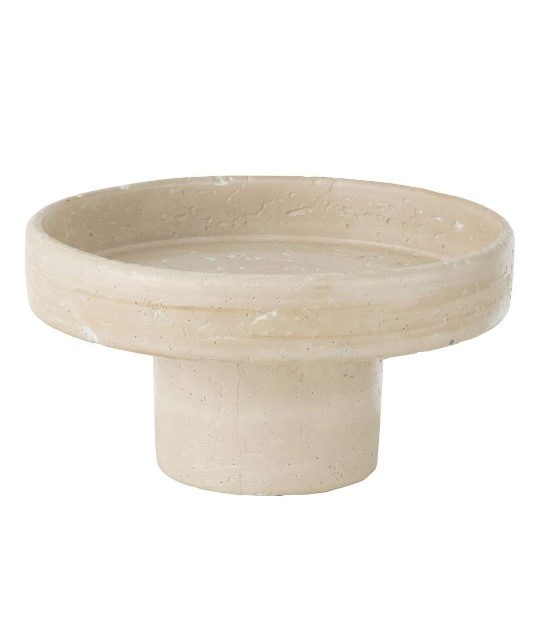 Plateau Déco en Ciment Olina 28cm Crème-1