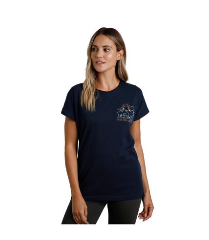 T-shirt wander femme bleu marine Weird Fish