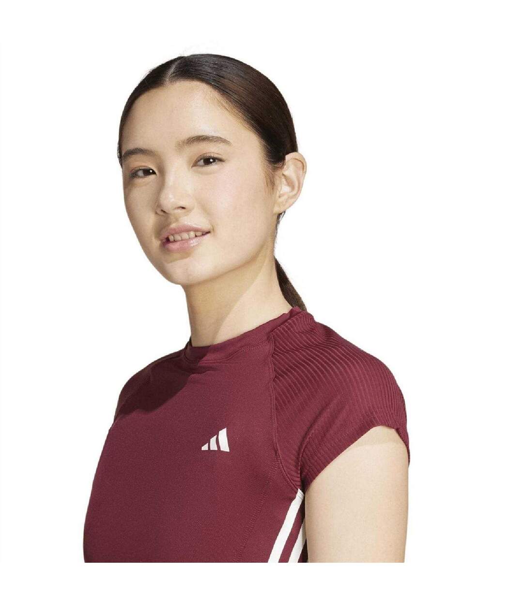 Womens/ladies Hyperglam T-shirt Red Adidas-4
