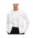 Sweat blanc femme superdry plain zip hood - l-1