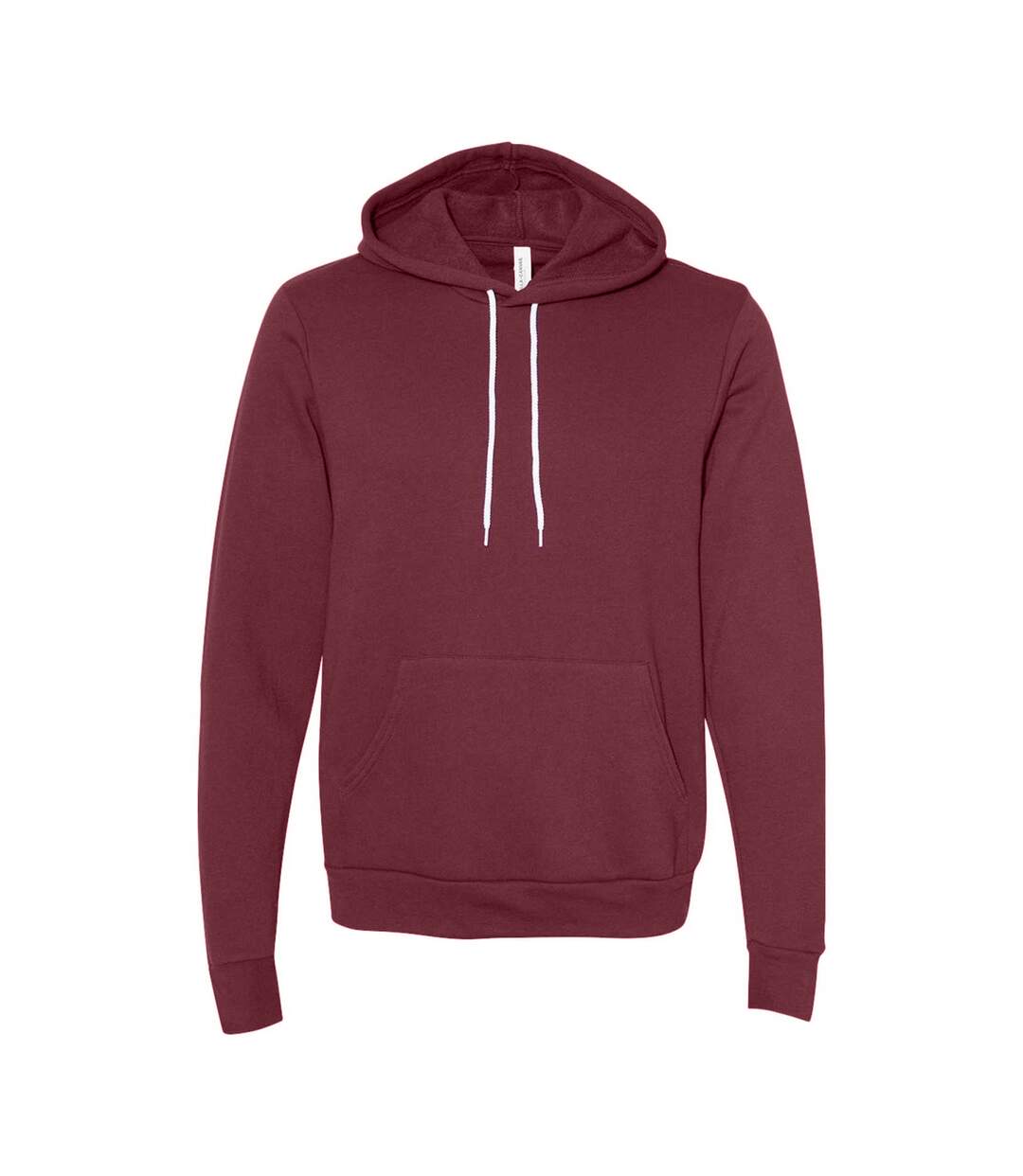 Canvas Sweatshirt À Capuche Homme Bordeaux Bella + Canvas-1