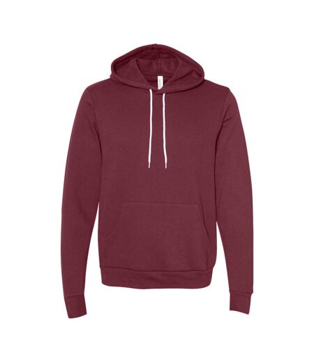 Canvas Sweatshirt À Capuche Homme Bordeaux Bella + Canvas