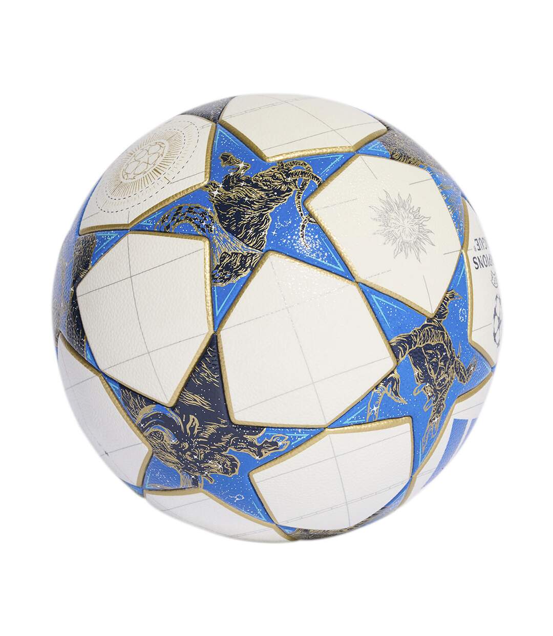 Ballon De Foot Motif/style Constellation Competition 25/26 Taille 5 Blanc Bleu Adidas-2