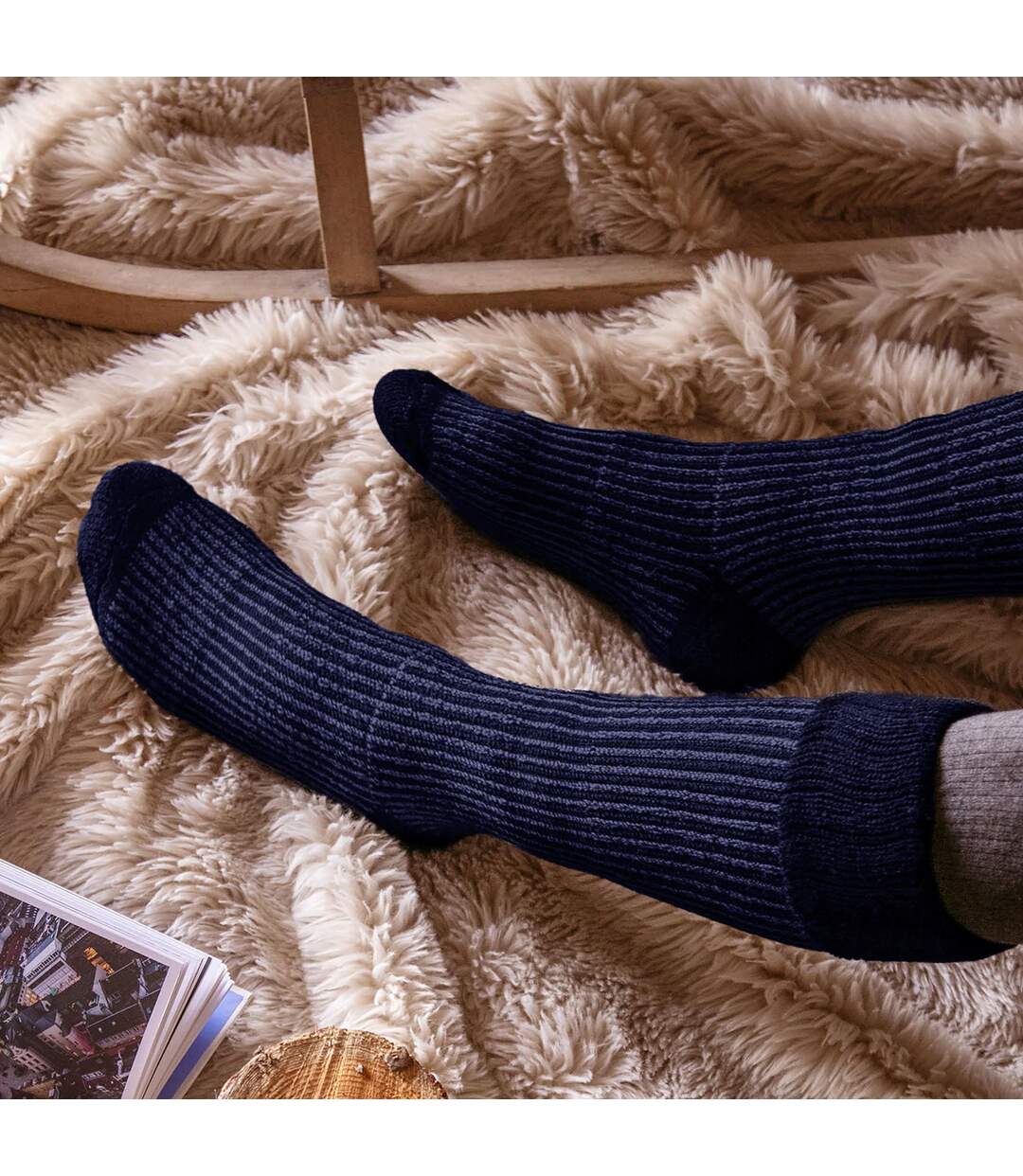 Chaussettes de Bottes Homme Hautes Thermiques-3