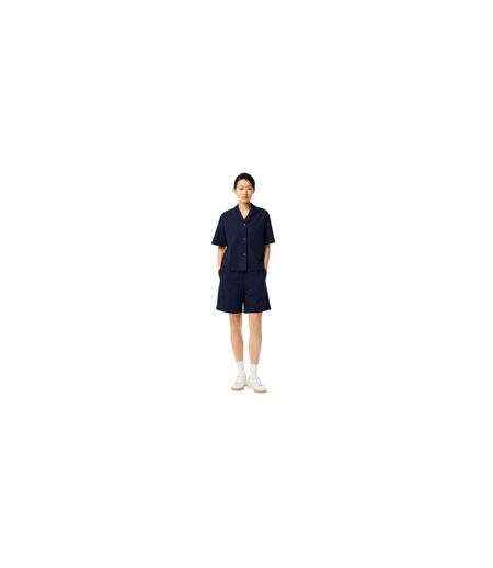 Chemise Motif/style Brodé Femme Bleu Marine Foncé Lacoste