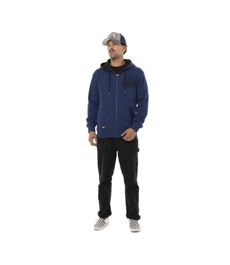 Sweat zippé homme à capuche en molleton avec print devant Vondutch