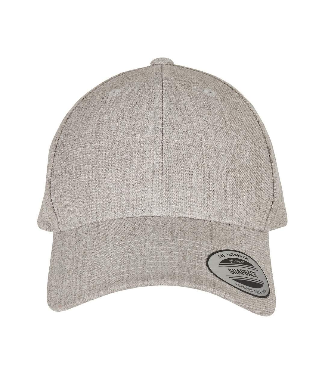 Casquette ajustable premium adulte gris chiné Flexfit-4