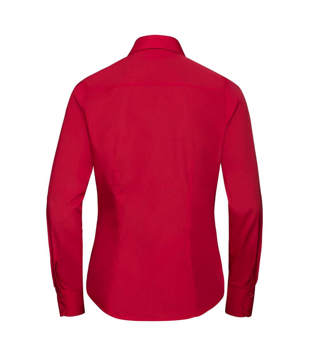 Chemisier Manches Longues Femme Rouge Classique Russell Collection-2