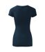 T-shirt Glance Femme Bleu Marine Malfini-2
