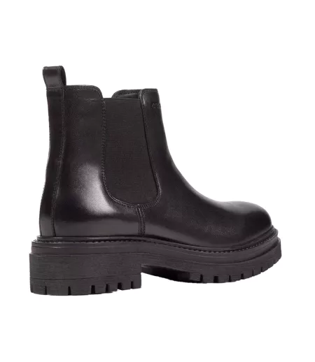 Womens/ladies D Iridea B Leather Ankle Boots Black Geox