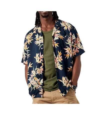 Chemise manches courtes marine/orange homme kaporal royale - m