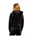 Sweat Court À Capuche Motif/style Strass Iccle Femme Noir Juicy Couture-3