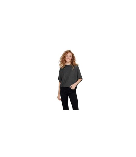 Sweat Manches Dolman Femme Gris Foncé Chiné Only