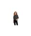 Sweat Manches Dolman Femme Gris Foncé Chiné Only-1