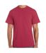 T-shirt Motif/style Chiné Adulte Rouge Foncé Chiné Gildan-1