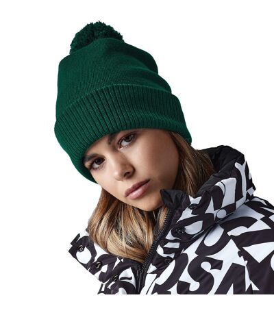 Unisex Adult Snowstar Beanie Bottle Green Beechfield