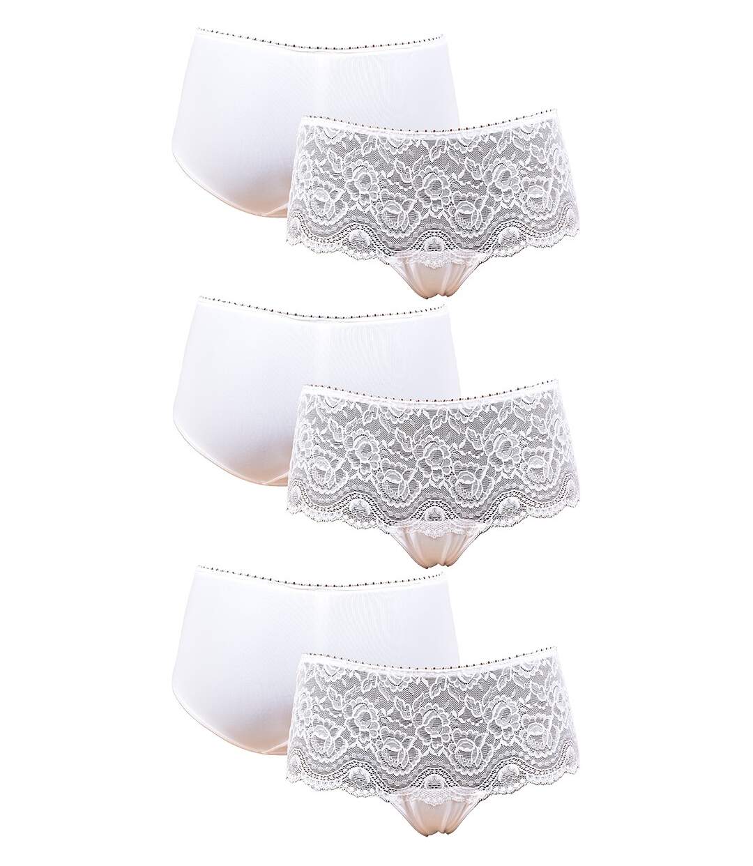 Culottes Femme PLAYTEX Confort Qualité supérieure Pack de 3 Boxers Dentelle PLAYTEX-1