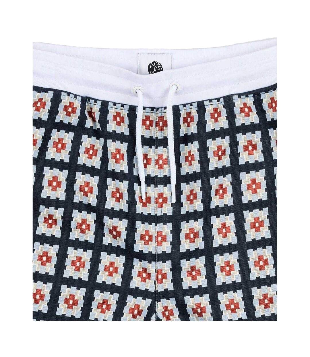 Mens Timperley Geo Sweat Shorts Multicoloured Pretty Green-4
