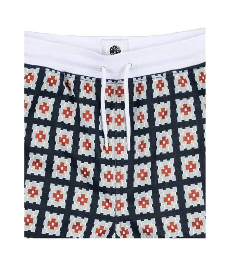 Mens Timperley Geo Sweat Shorts Multicoloured Pretty Green
