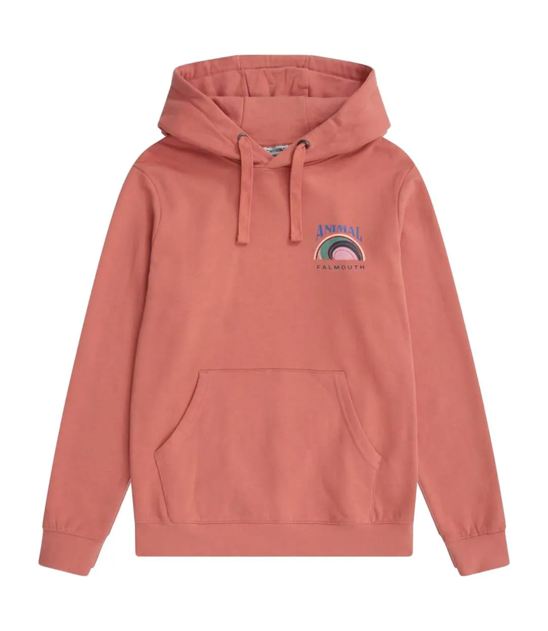 Womens/ladies Maya Falmouth Hoodie Pink Animal-1
