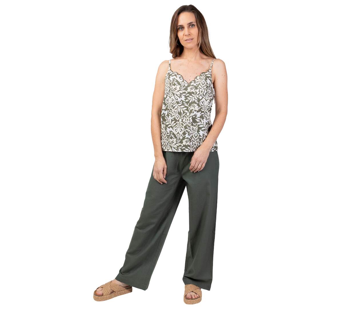 Top court femme en viscose AMORE motif ethnique Coton Du Monde-1