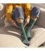 6 paires de chaussettes à motifs non élastiques pour hommes-5