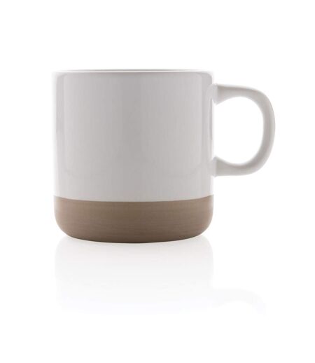 Glazed ceramic 360ml mug one size white XD Collection