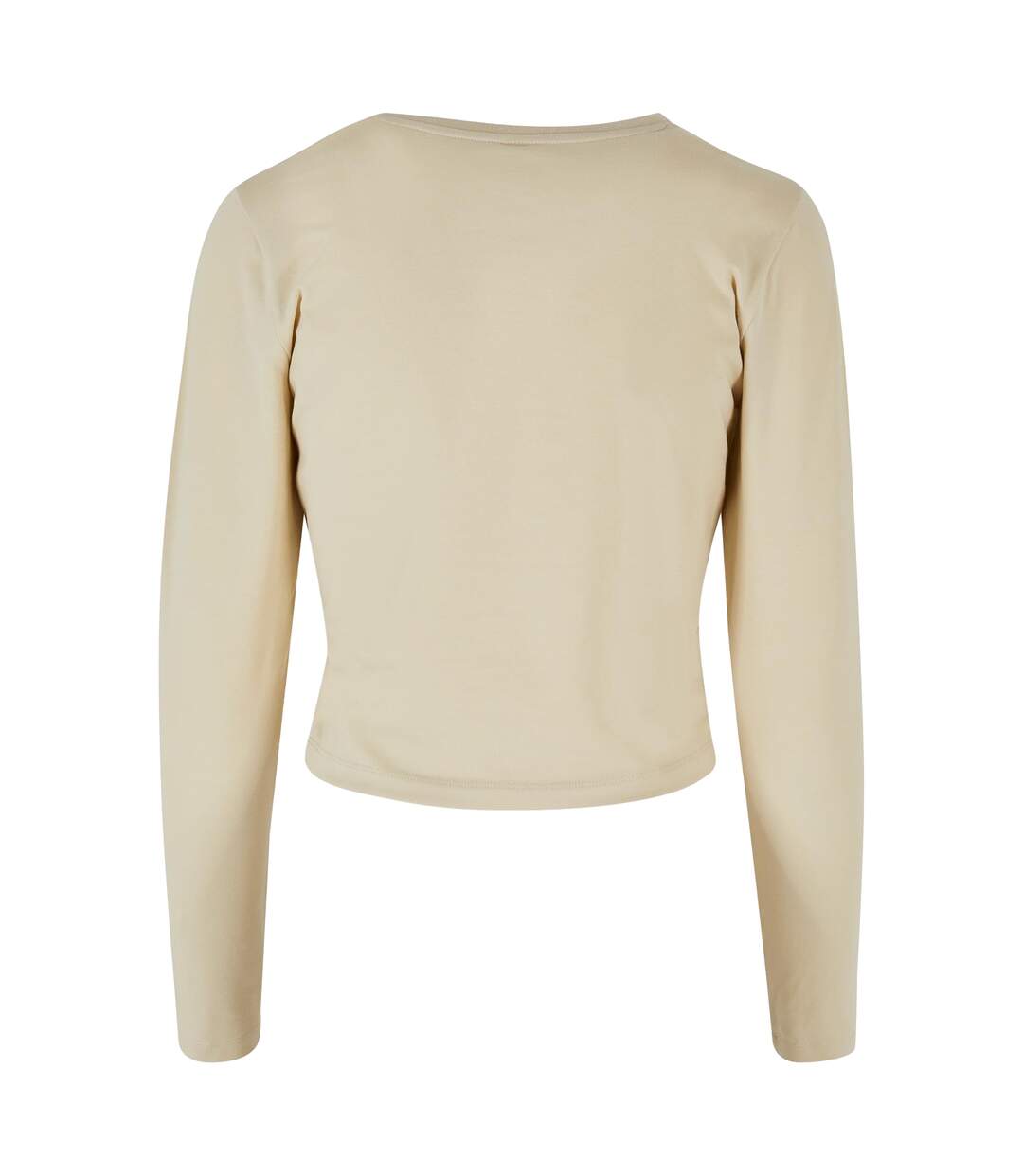 T-shirt Court À Manches Longues Pour Femme/femme Sable Build Your Brand-3