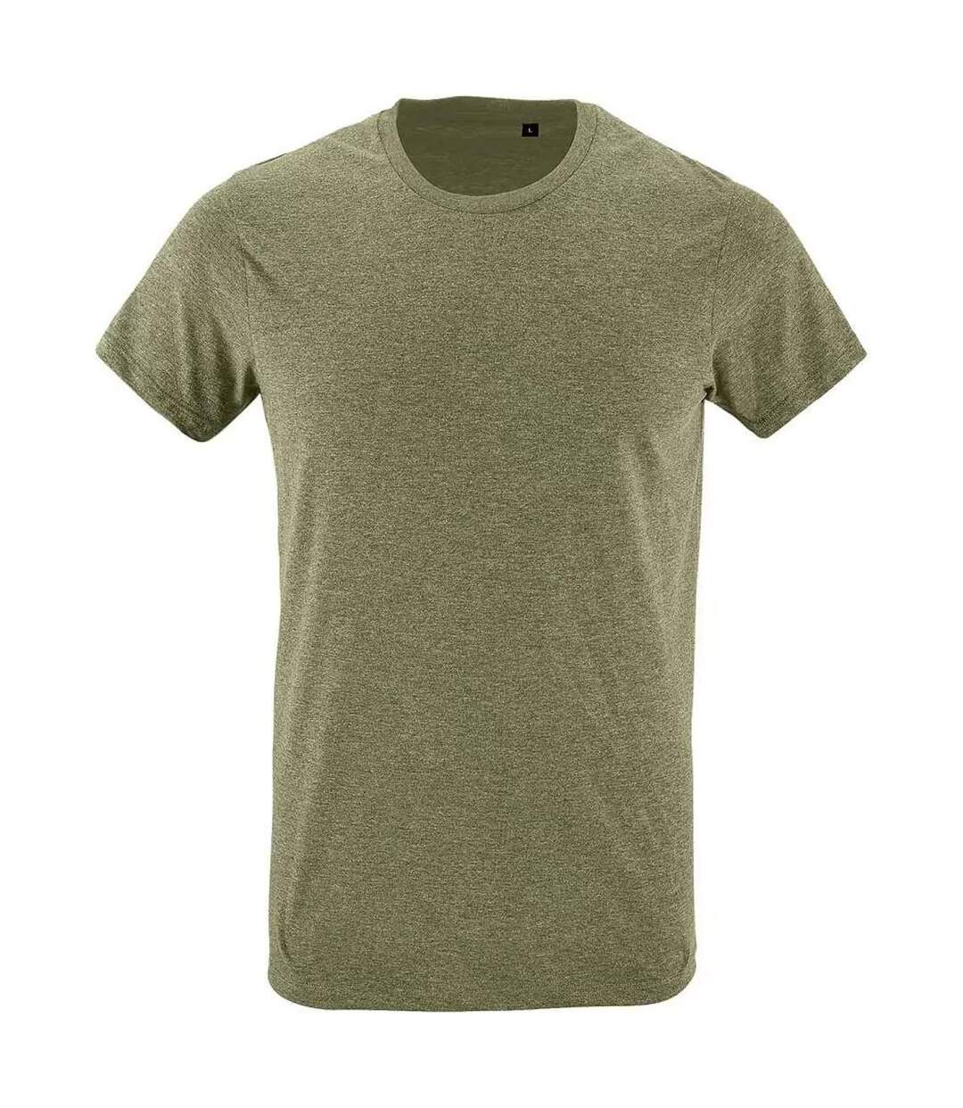 T-shirt Regent Homme Vert Kaki Chiné SOLS-1