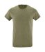T-shirt Regent Homme Vert Kaki Chiné SOLS-1
