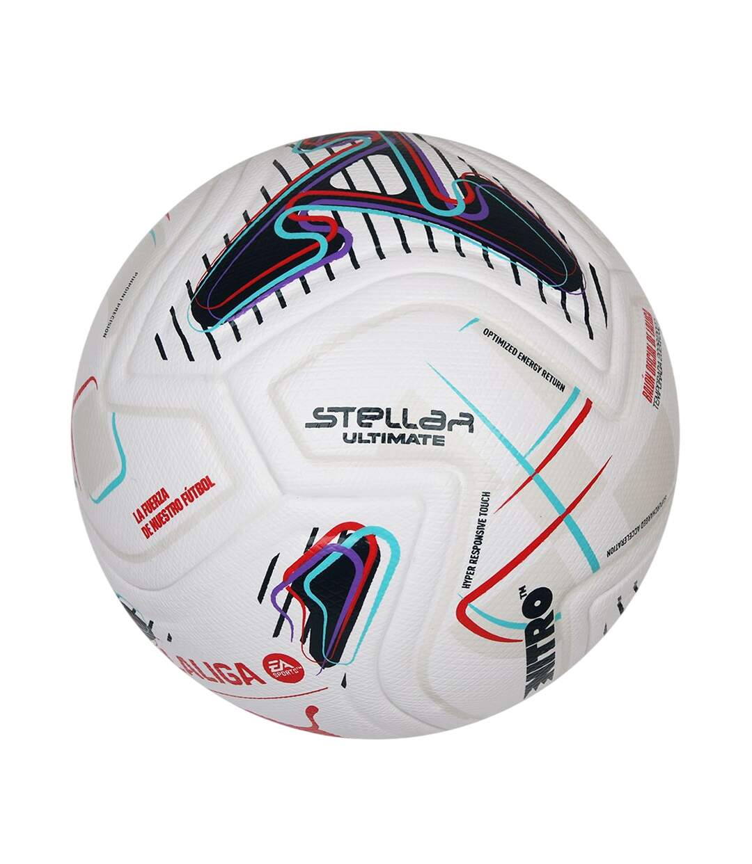 Ballon De Foot Stellar Nitro Ultimate Laliga Taille 5 Blanc Rouge Bleu Puma-3