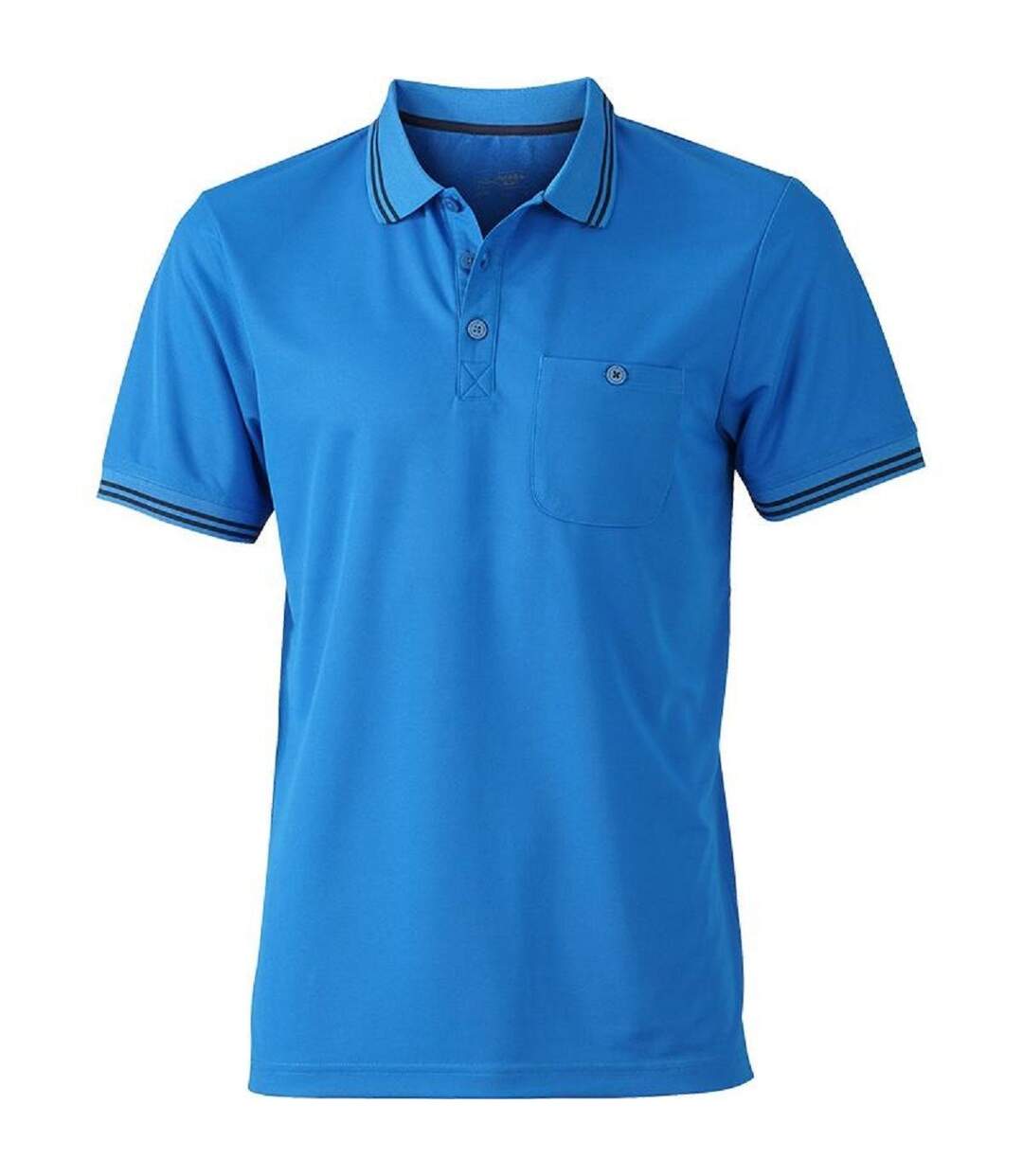 Polo technique - Homme - JN702 - bleu cobalt et bleu marine-1