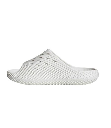 Mens Adilette Shower Rubber Sliders White Black Adidas