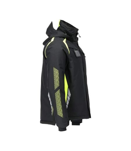 Mens Accelerate Safe Jacket Black Hi Vis Yellow Mascot