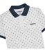 Polo aw24 homme blanc / bleu marine Lambretta-3