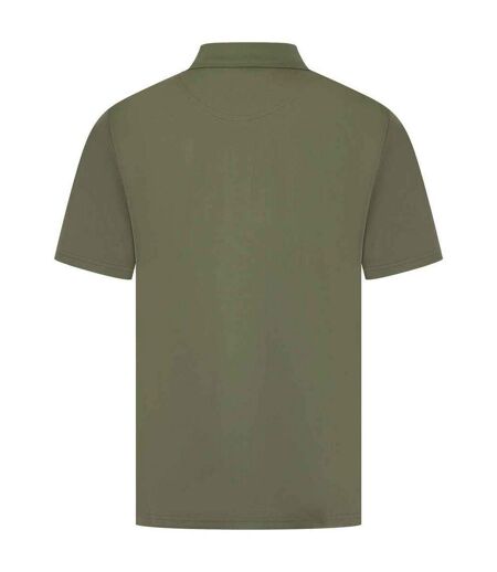 Mens pique polo shirt olive Henbury