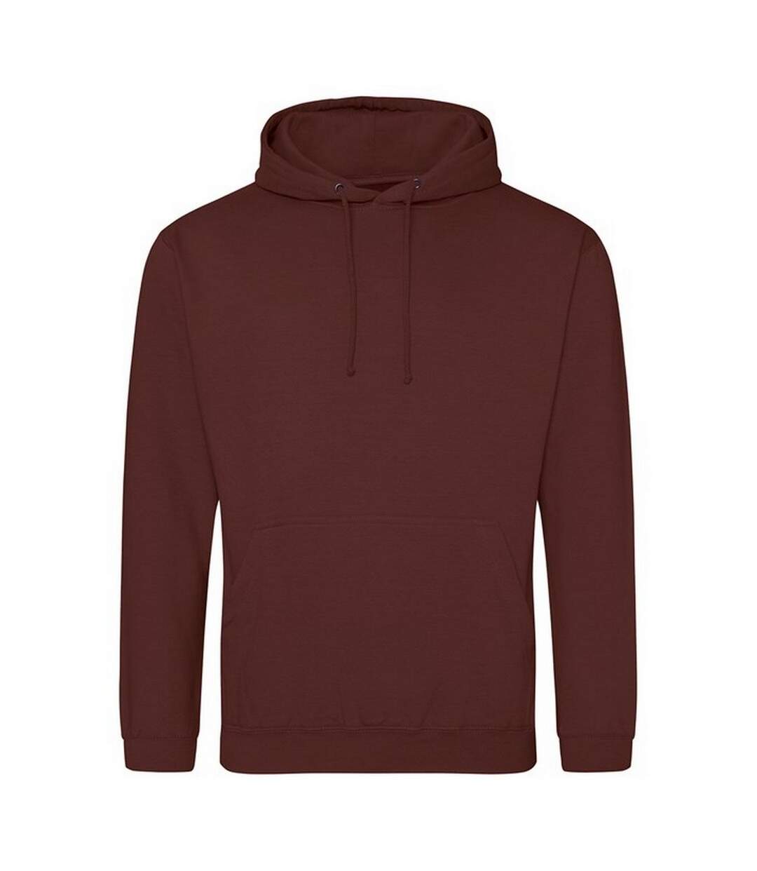 Sweat à capuche homme marron chocolat Awdis-1