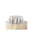 Nappe Ronde Imprimé Delicia 160cm Taupe-1