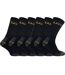 6 Pack Unisex Heavy Duty Work Socks for Steel Toe Boots-1