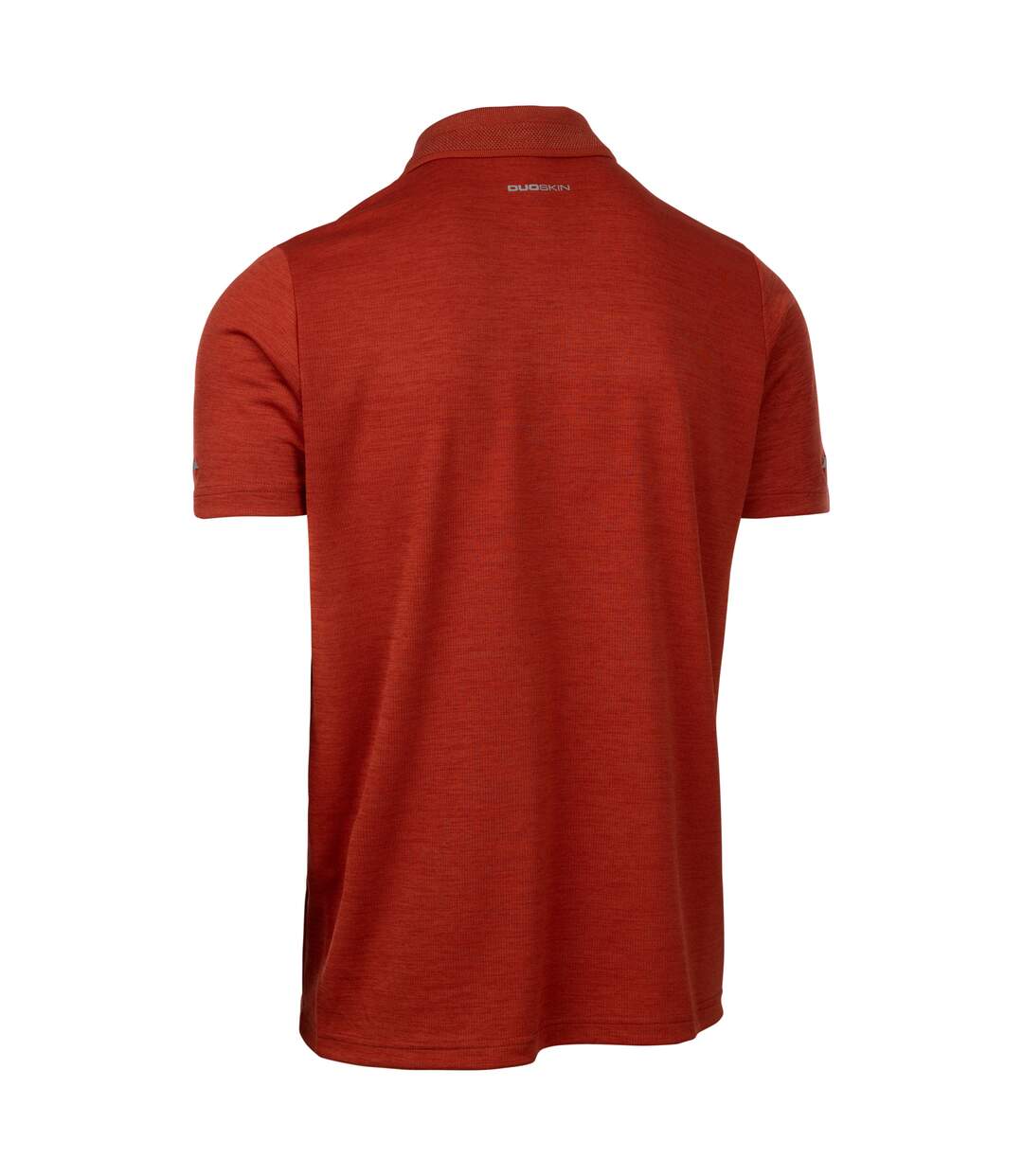Mens mckay active polo shirt burnt sienna marl Trespass-2