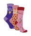 3 Pack Ladies Mum Novelty Socks Fun Patterned Socks | Mother's Day Gift-1