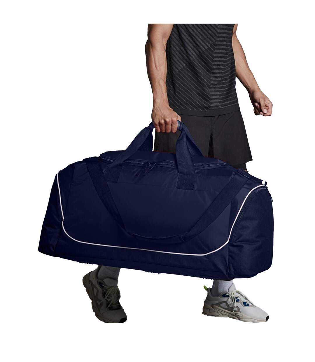Quadra Teamwear Jumbo Kit Duffle Bag - 110 Litres (Pack of 2) (Franch Navy/Light Grey) (One Size) - UTBC4455-2