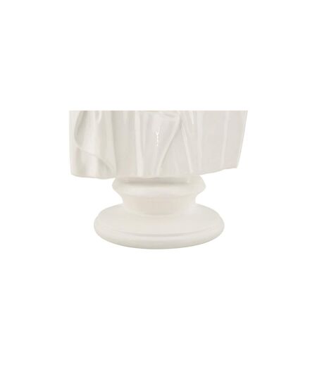 Buste Homme en Résine Sage 25cm Blanc