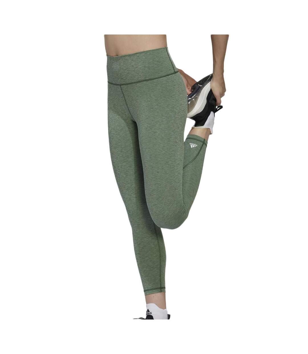 Legging Vert Femme Adidas Optime - M-1