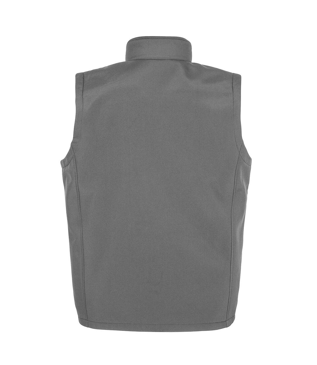 Mens softshell printable body warmer workguard grey Result Genuine Recycled-2