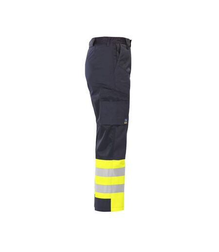Projob Mens High-Vis Pants (Yellow/Navy) - UTUB631