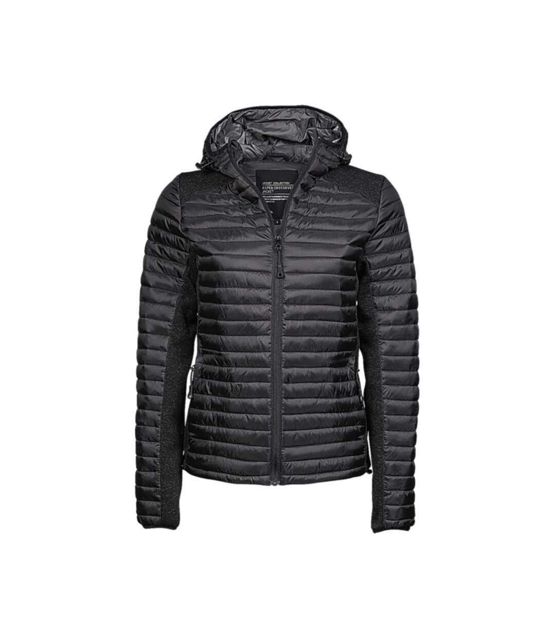 Veste matelassée aspen femme noir/mélange noir Tee Jays