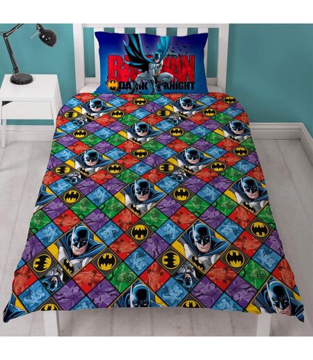 Reversible Duvet Set Multicoloured Batman